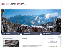 Tablet Screenshot of bernerklinik.ch